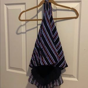 Striped halter top